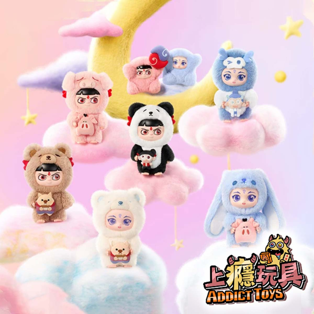 POPMART 泡泡瑪特 《哪吒之魔童鬧海》裝扮派對 搪膠毛絨吊飾 系列盲盒