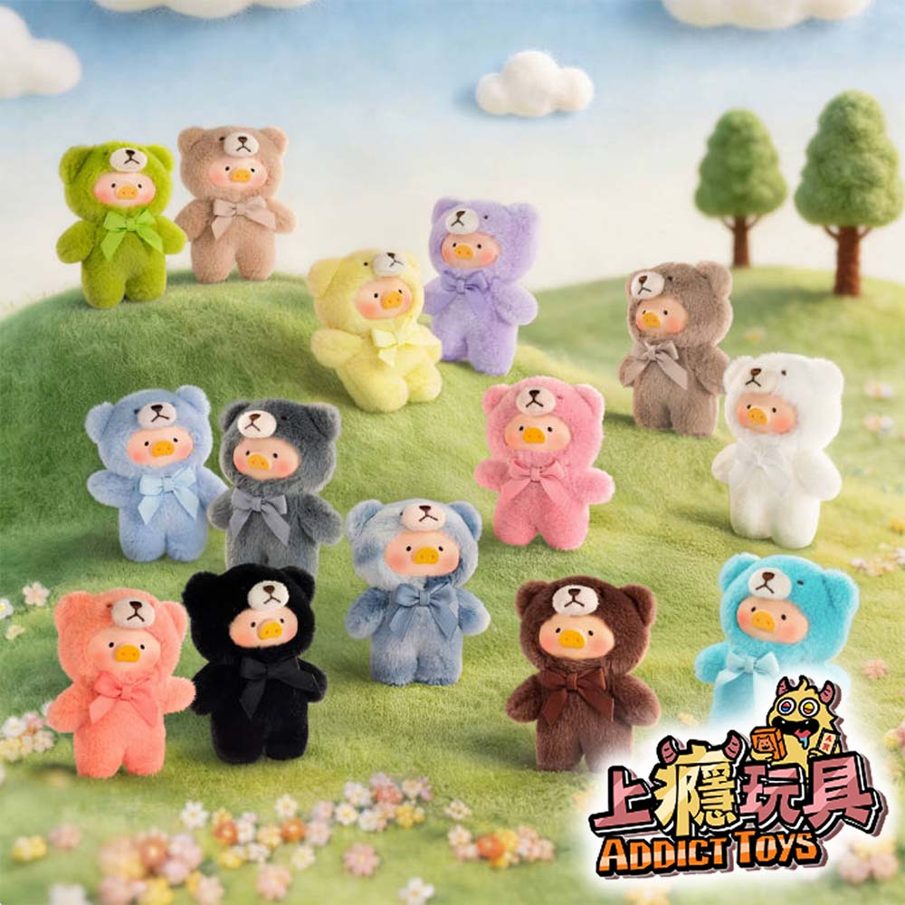 LULU豬 Teddy Mini自然絮語 膠面毛絨手機繩
