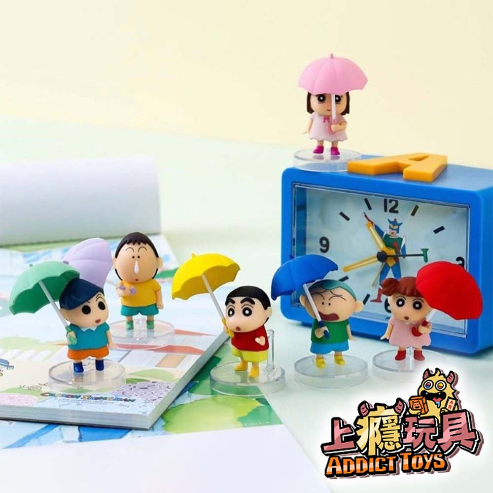 蠟筆小新下雨雨衣公仔盲盒
